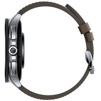 Xiaomi Watch 2 Pro Bluetooth Silver Case with Brown Leather Strap